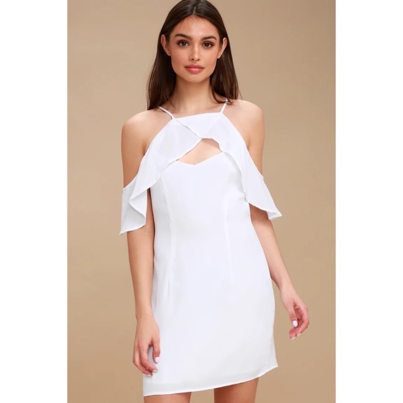 BB Dakota Kaless White Off The Shoulder Sunmer Dress - Picture 4 of 14